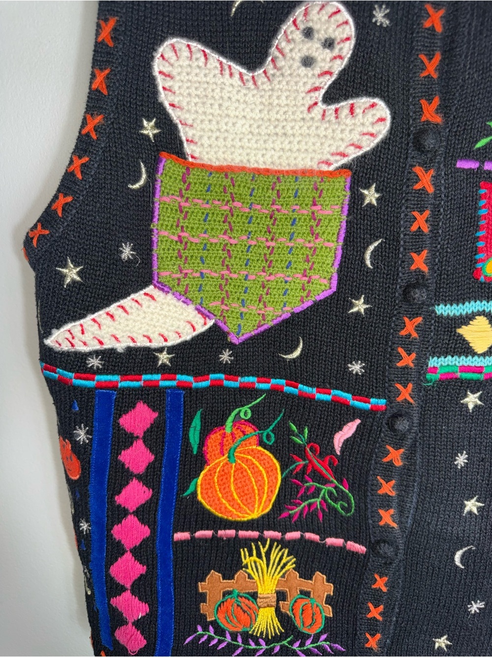 Designers Originals Studio Boo Halloween Sweater Vest-Vintage-Size Large - Picture 5 of 8